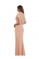 Cap Sleeves Long Chiffon Prom Dress with Low V-Back UK Website