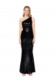 Draped One Shoulder Long Full Length Sequin Prom Dress UK Website