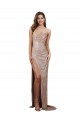 High Slit Scoop Neck Long Sequin Prom Dress UK Website