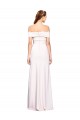 Criss Cross Off the Shoulder Crepe Prom Dress with Side Slit UK Website