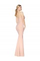 Sweetheart Shirred Neck Long Floor Length Crepe Prom Dress UK Website