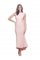 High Neck Low V-Back Midi Length Crepe Cocktail Dress / Prom Dress UK Website