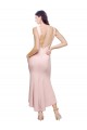 High Neck Low V-Back Midi Length Crepe Cocktail Dress / Prom Dress UK Website