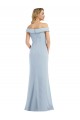 Off the Shoulder Tuxedo Maxi Prom Dress with Front Slit UK Website