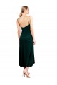 Midi Length Cowl Neck Velvet Slip Cocktail Prom Dress / Homecoming Dress UK Website