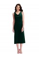 Cowl Neck Velvet Midi Length Cocktail Prom Dress / Homecoming Dress UK Website