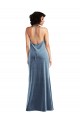 Cowl Neck Velvet Maxi Slip Prom Dress UK Website