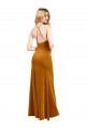 Halter Neckline Long Full Length Velvet Prom Dress with Strappy Back UK Website