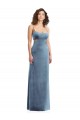 Spaghetti Strap Long Full Length Velvet Maxi Prom Dress UK Website